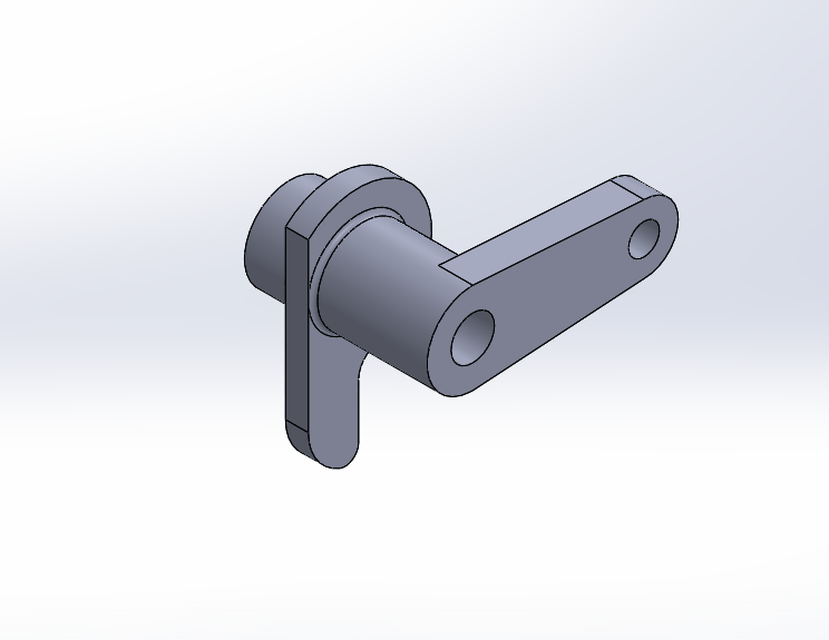 Model Offset Trip Lever in SolidWorks
