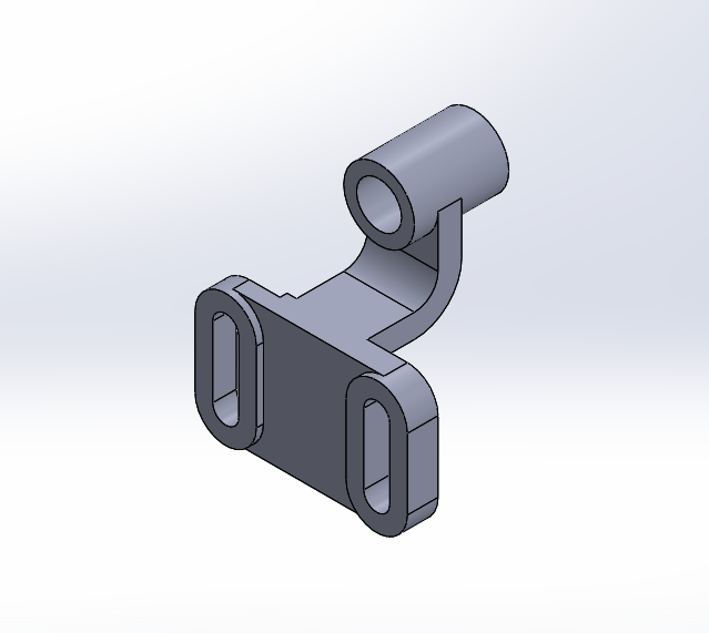 Model Bearing Bracket in SolidWorks
