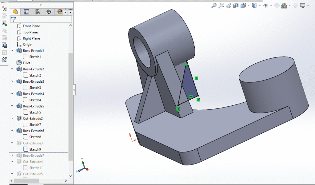 Model Lever Bracket in SolidWorks : (Gallery Serial No.19) – Mechnexus