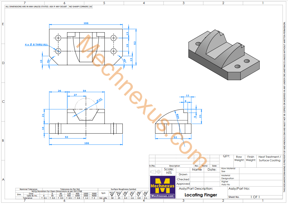 Model Locating Finger In Solidworks Watermark Image