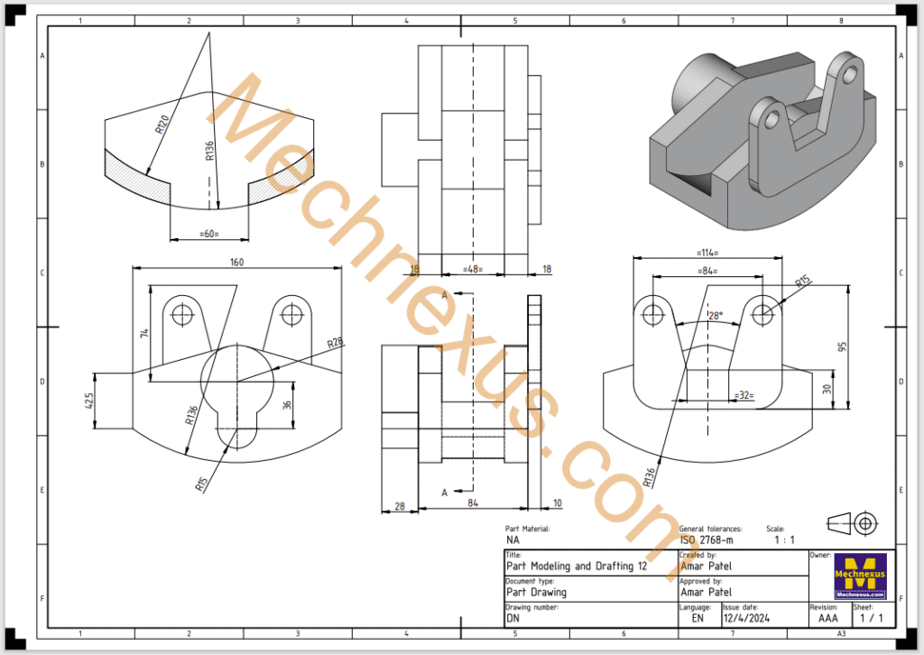 Part Modeling And Drafting 12