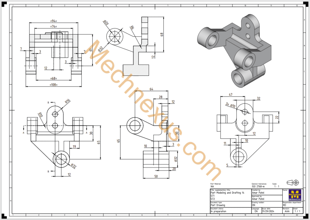 Part Modeling And Drafting 14