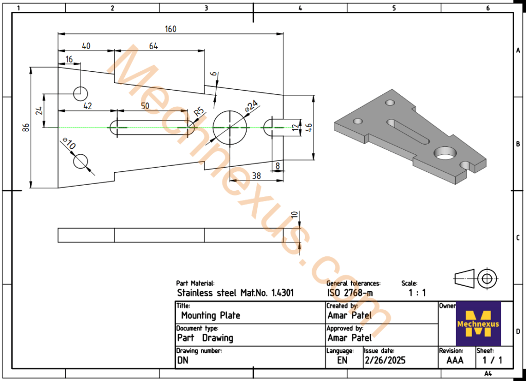 Modeling And Detailing Mounting Plate Watermark