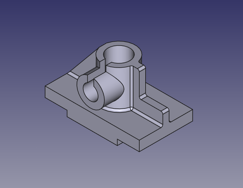 Model Actuator Mount in FreeCAD