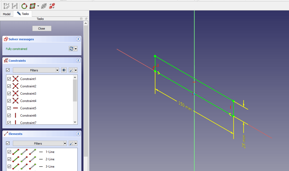 Model Actuator Mount in FreeCAD