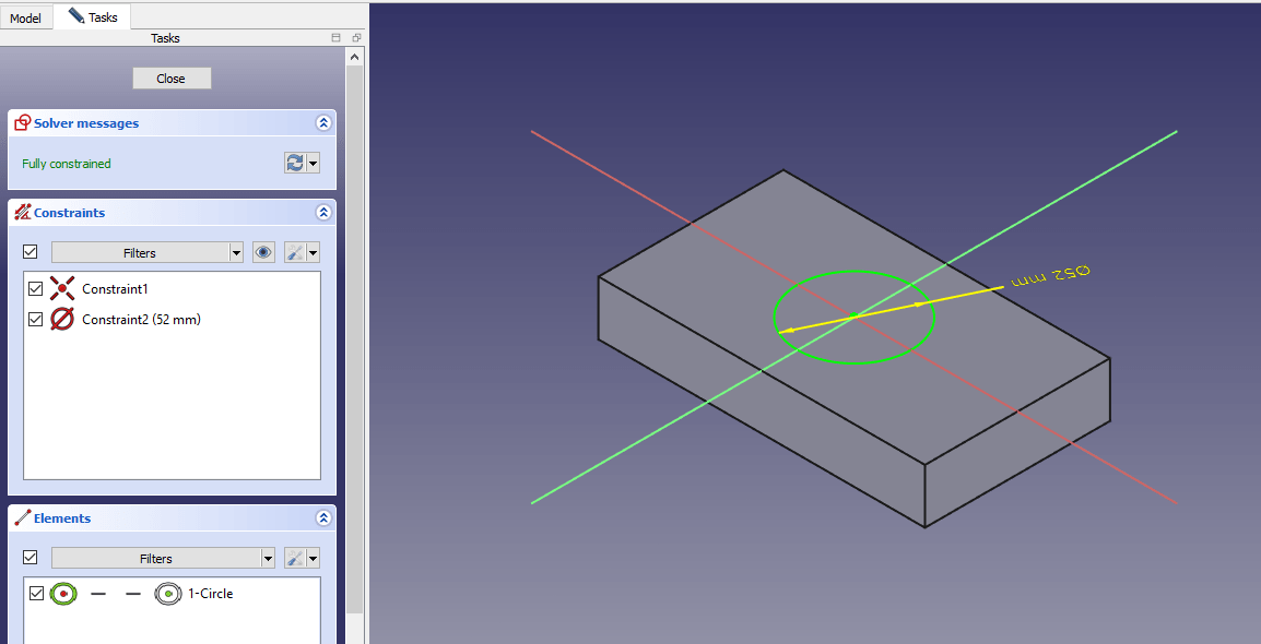 Model Actuator Mount in FreeCAD