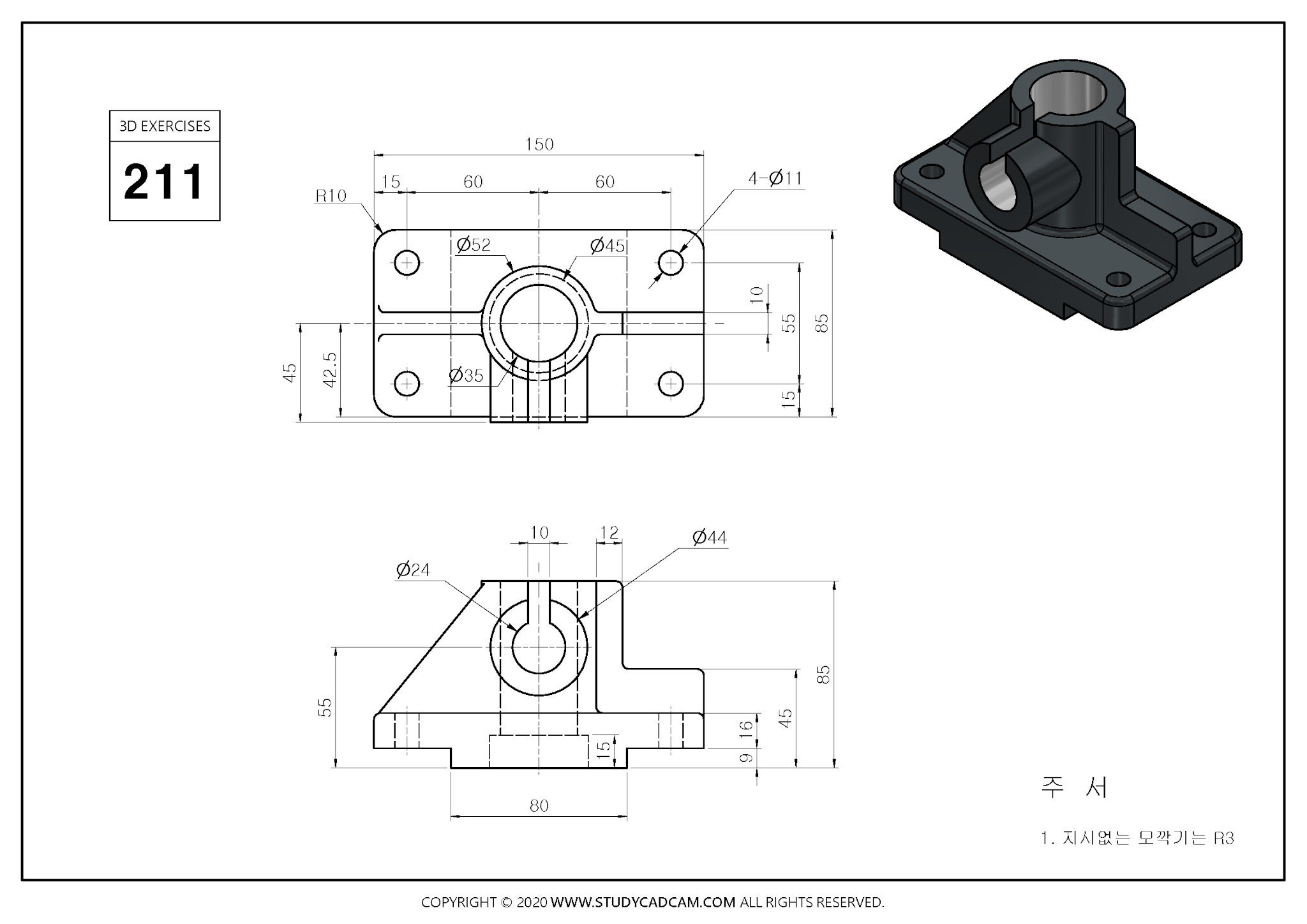 Model Actuator Mount in FreeCAD