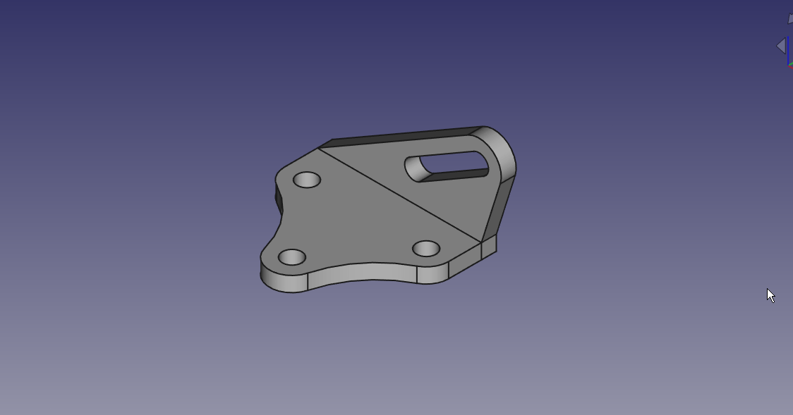2026 01 05 13 45 25 Model Mounting Bracket in FreeCAD FreeCAD 1.0.2