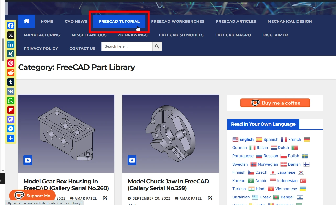 2026 08 31 17 35 13 FreeCAD Part Library – Mechnexus